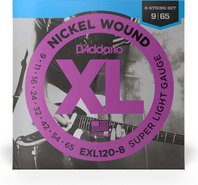 Produktbild D'Addario Exl120-8 (8 x, E-Gitarre, 0.07")