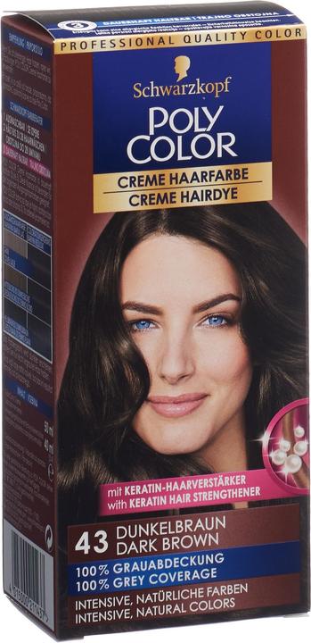Produktbild Schwarzkopf Creme Haarfarbe 43 dunkelbraun (Dunkelbraun)