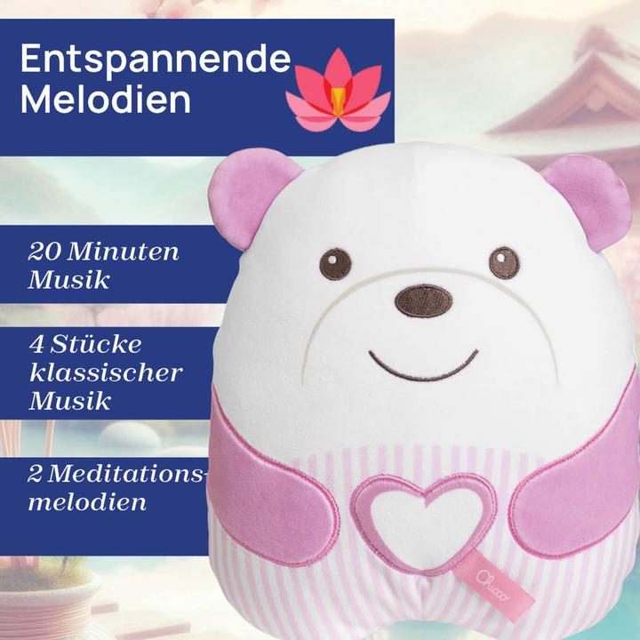 Actual product image Chicco Cuddly Meditation Teddy Bear Pink