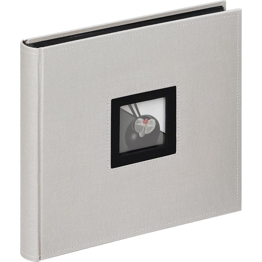 Walther Design, Fotoalbum, Design Gmbhco Album FA-209-D B&W 26x25 grau 50 Seiten schwarz Ecken (27 x 26 cm)