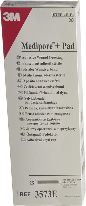 Actual product image 3M 10x35cm wound pad 5x30cm (25 x)