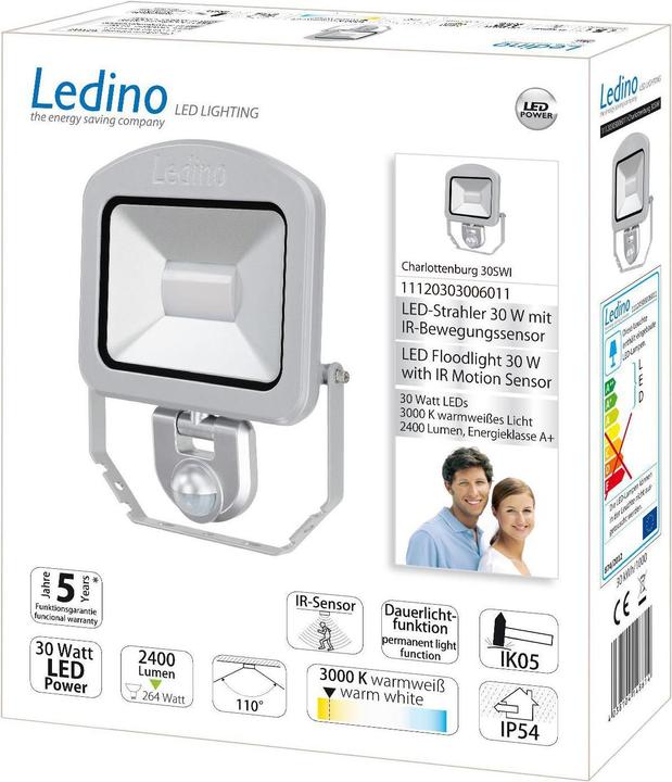 Immagine prodotto Ledino Faretto a LED con sensore (2400 lm, IP54)
