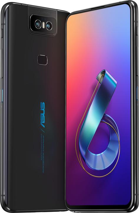 Produktbild ASUS ZenFone 6 (128 GB, Midnight Black, 6.40", Dual SIM + SD, 48 Mpx, 4G)