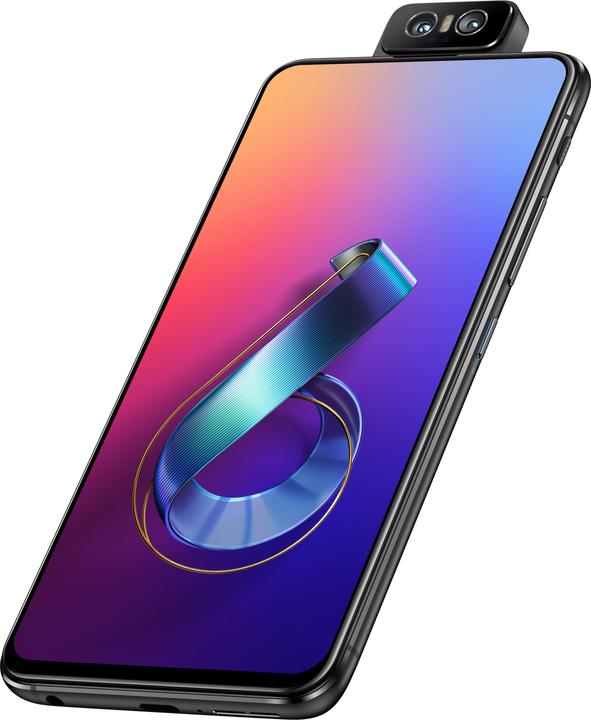 Produktbild ASUS ZenFone 6 (128 GB, Midnight Black, 6.40", Dual SIM + SD, 48 Mpx, 4G)