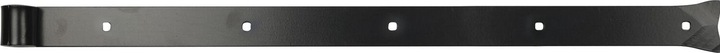 Sonneck Langbänder einseitig gerollt, ohne Kegel, 900x45x8 mm, Stahl schwarz geschmiedet