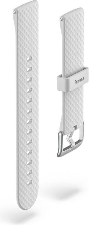 Produktbild Hama Armband zum Wechseln für Smartwatch 5010, Silikon, Grau (Edelstahl, Silikon)