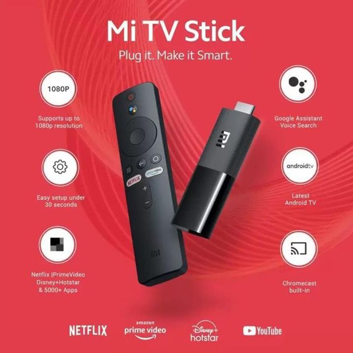 Image du produit Xiaomi Boîtier TV Mi TV Stick avec support Android et HDR (8 Go, Android 9.0 (Pie))