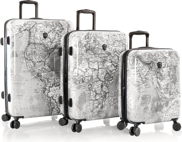 Image du produit Heys Black Camo Ensemble de valises à 4 roulettes 3 pièces avec soufflet extensible (214 l)