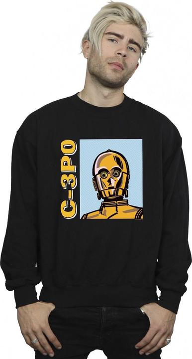 Actual product image Star Wars Mens C3PO Line Art Sweatshirt (XXL)