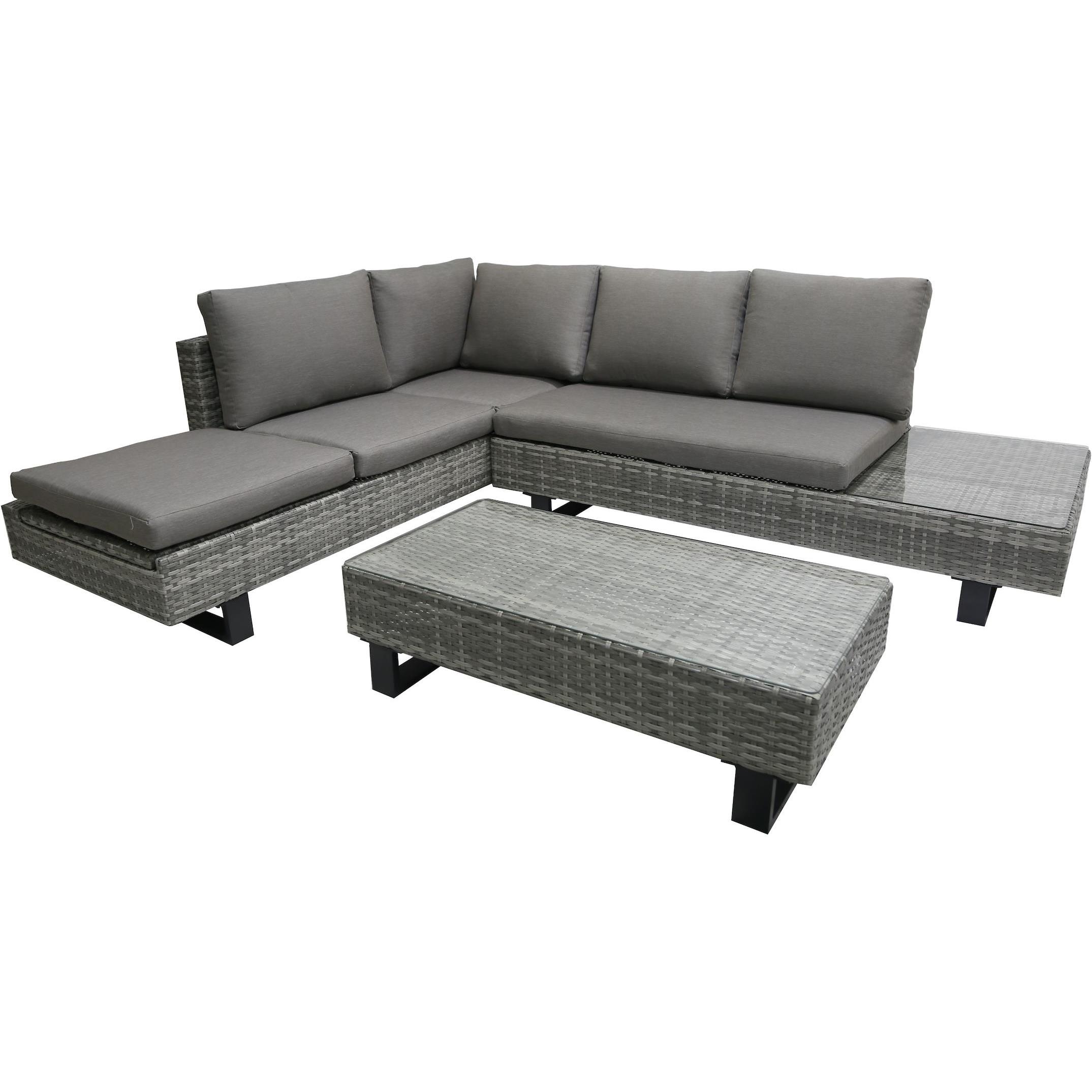 Garden Pleasure, Gartenlounge, Poly Rattan Gartenlounge Vence