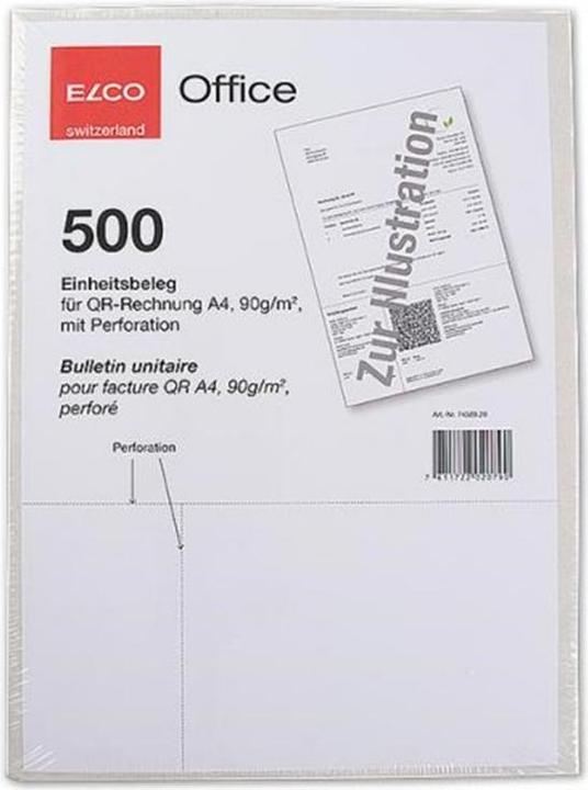 Image du produit Elco Formulaire de facturation pour les factures QR (500 x)