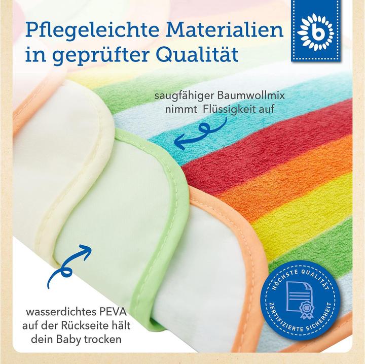 Image du produit Bieco Lätzchen 6er-Set, Regenbogen 30 x 24 cm (0 Mois)