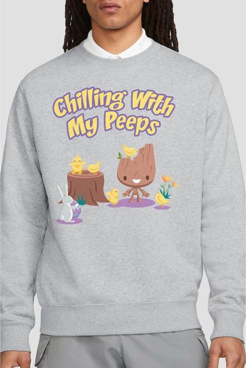 Immagine prodotto Guardians of the Galaxy Chilling With My Peeps Felpa Groot Adulto Unisex (M)
