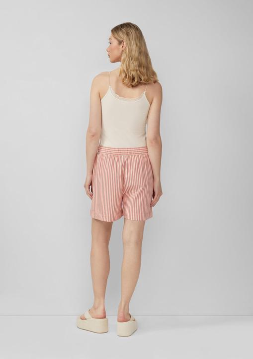 Actual product image S.Oliver Hose Baumwoll-Streifenshorts mit Elastikbund (Frequency band 38 (2600 MHz))