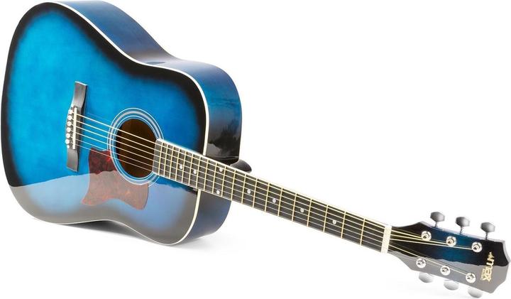 Immagine prodotto Max Music Set SoloJam per chitarra occidentale blu (Set di chitarre acustiche, Palissandro, Tiglio)