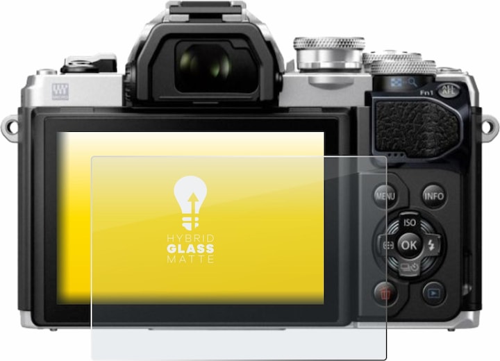 Produktbild upscreen Schutzglas Schutzfolie Glas Folie Displayschutz matt (Displayschutz, OM-D E-M10 Mark III)