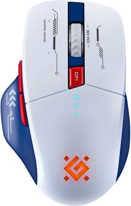Actual product image Defender MYSZ GM-126 TISA RF+BT OPTIC 1600dpi 6P BIAŁA (Wireless)