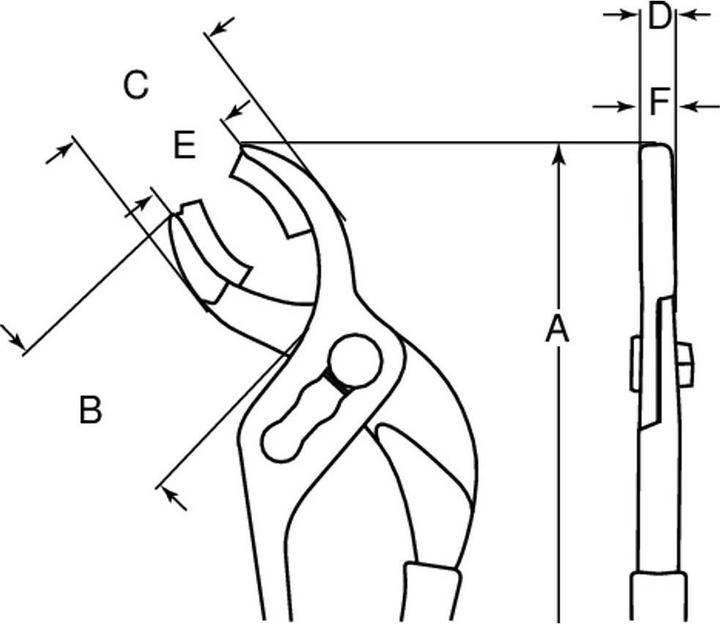 Produktbild Bahco Connectorzange mit PVC-beschichteten Griffen, verchromt 235 mm (240 mm)