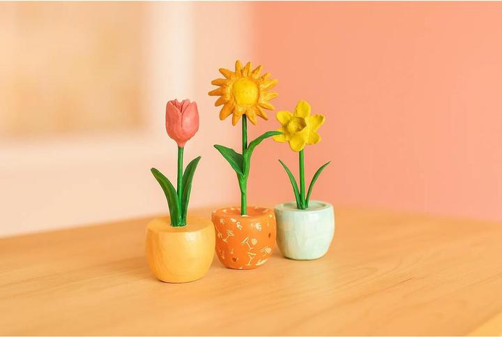 Actual product image Décopatch Pappmache Pappmaché-Narziosse im Topf