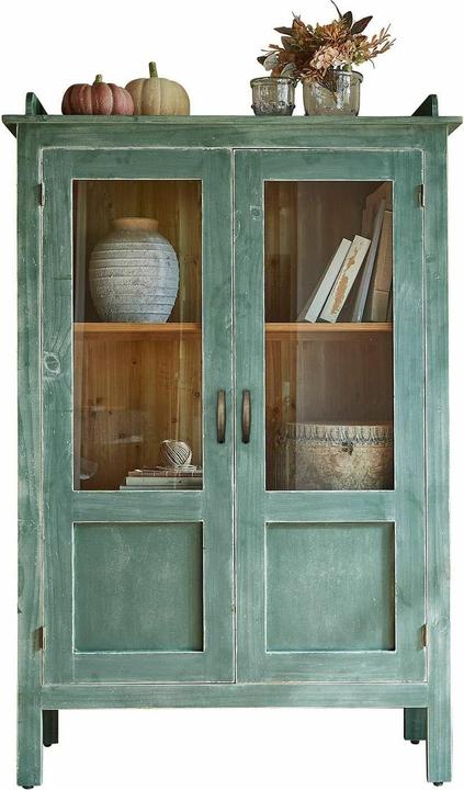 Produktbild Loberon Vitrine Nouvellese grün/braun