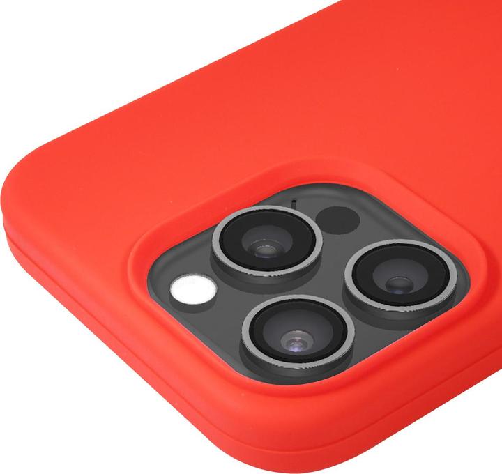 Actual product image Jaym Premium Soft Feeling cover, Red Series (Apple iPhone 15 Pro Max)