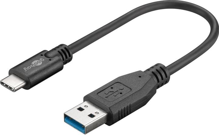 Produktbild Goobay USB-C auf USB-A 3.0 Kabel (0.15 m, USB 3.2 Gen 1)