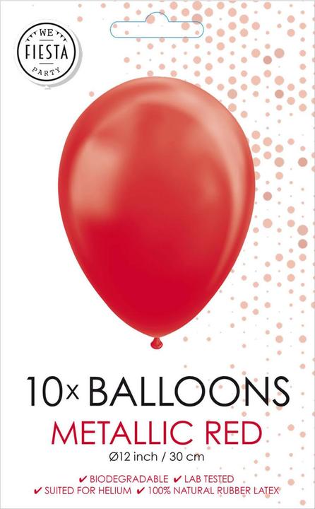 Image du produit Globos Europe Ballons Perle Rouge 30cm, 10pcs (10 x)