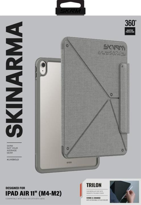 Produktbild Skinarma Case Trilon for iPad Air 11" M2 2024 / M4 2026 grey (Apple iPad Air 11 2024, Apple iPad Air 11 2026)