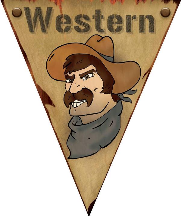 Produktbild Espa Western Deko Wimpelkette mit 10 Wimpeln 5m lang