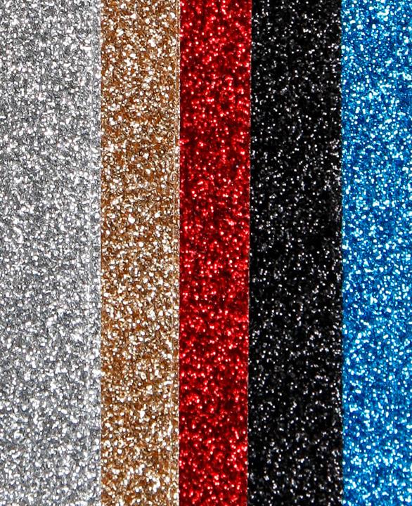 Image du produit I Am Creative Glitterpapier Set (100 g/m², 10 x)