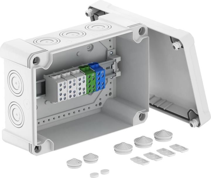 Actual product image OBO Bettermann OBO X25 H35 GNP5 LGR Cable junction box Main conductor branch terminal 286x202x125 l