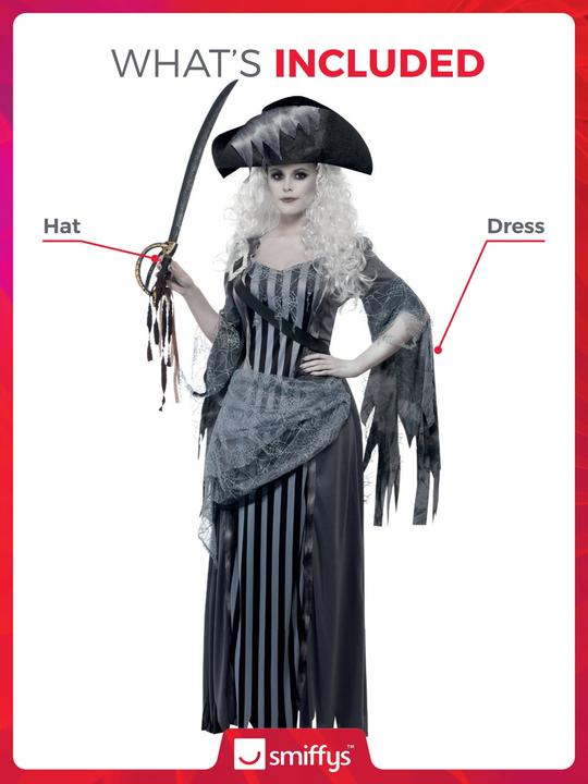 Produktbild Smiffys Piratin - Ghost Ship Princess (44, 46)