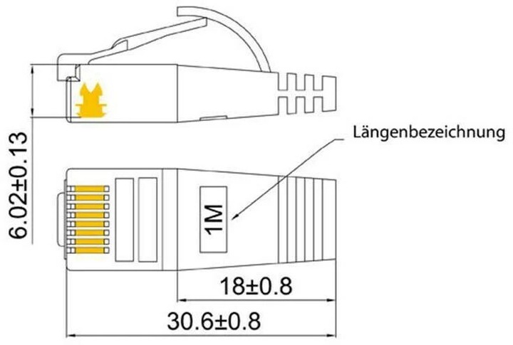 Productafbeelding Wirewin Netwerkkabel (STP, CAT6, 7.50 m)