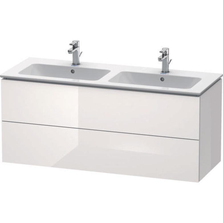 Duravit, Waschbeckenunterschrank, Waschtischunterbau L-CUBE 1290x481x555mm weiss hochglanz (48 x 48 x 55.5 cm)