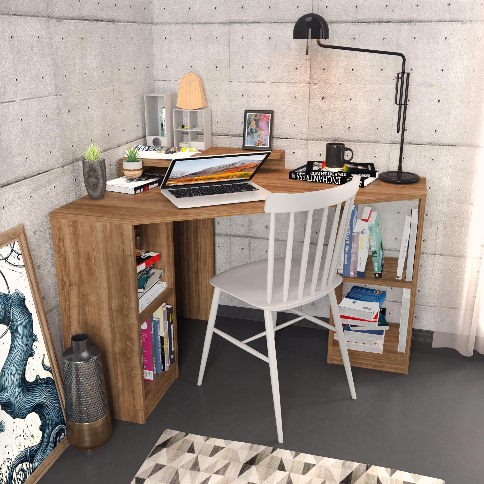 Thumbnail - Kalune Design, Schreibtisch, Alexa (120 x 90 x 77 cm)