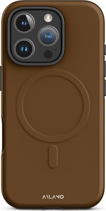 Avlano Hardcase iPhone-Hülle mit MagSafe Braun (Apple iPhone 16 Pro)