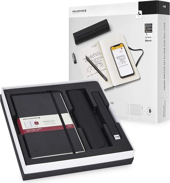 Moleskine Smart Writing Set Ellipse + Etui (A5, Liniert, Harter Einband)