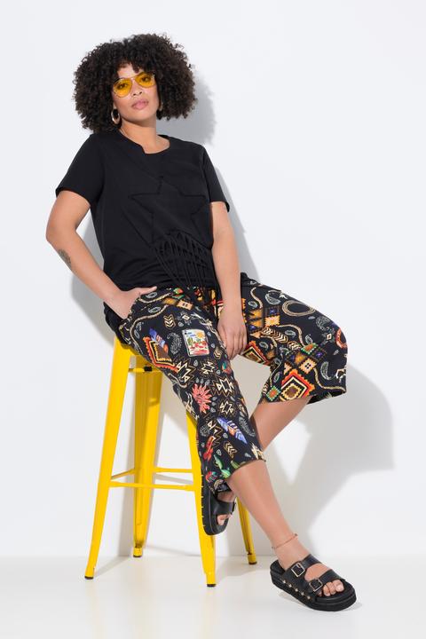 Produktbild Angel of Style Hose, weites, gerades Bein, Western-Muster (46)