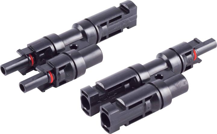 Shiverpeaks S/CONN maximum connectivity PV4 T-adapter set, 2/1, IP68, 1.5kV, black (Solar connector)