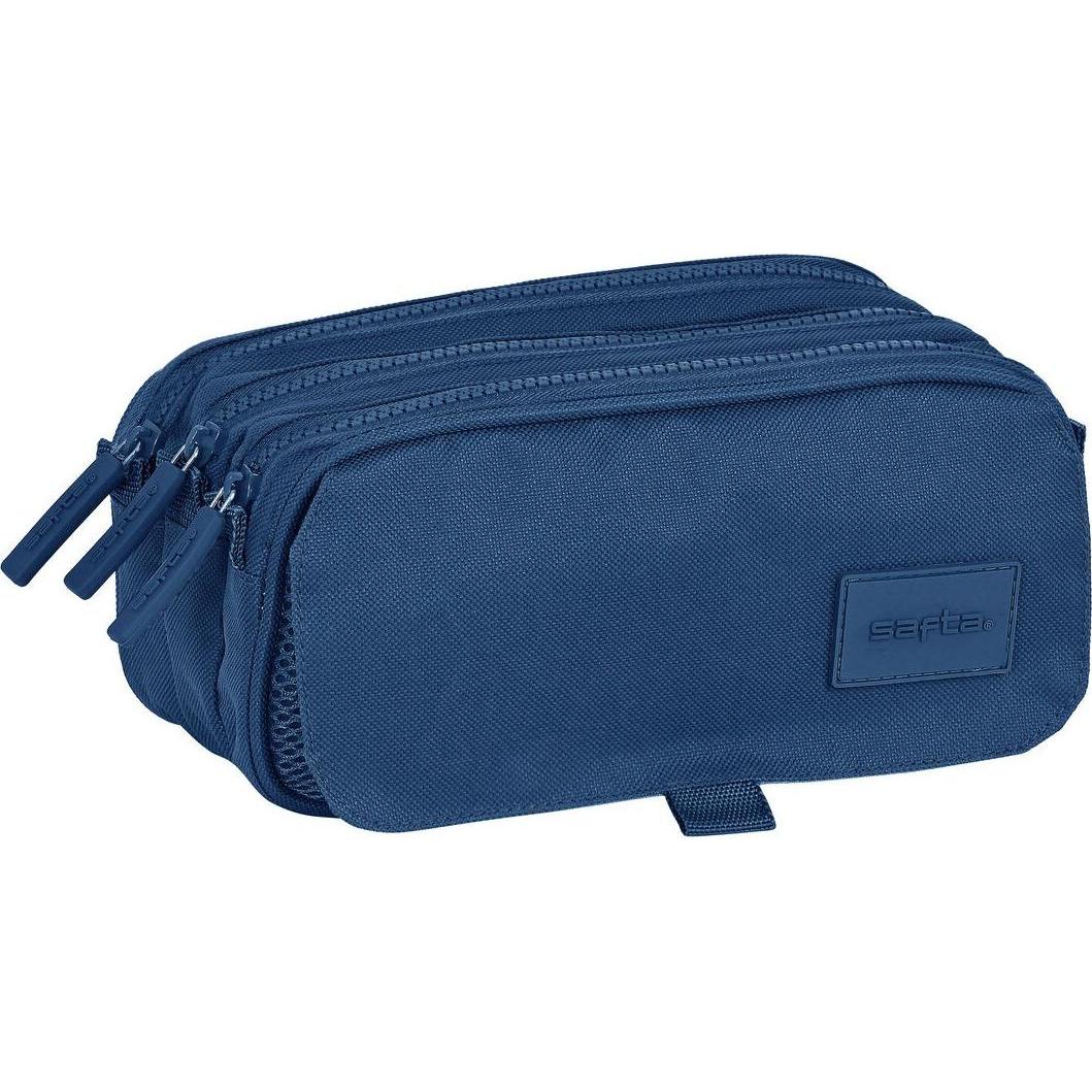 Safta, Astuccio, astuccio triplo multiuso 21,5 x 10 x 8 cm blu navy