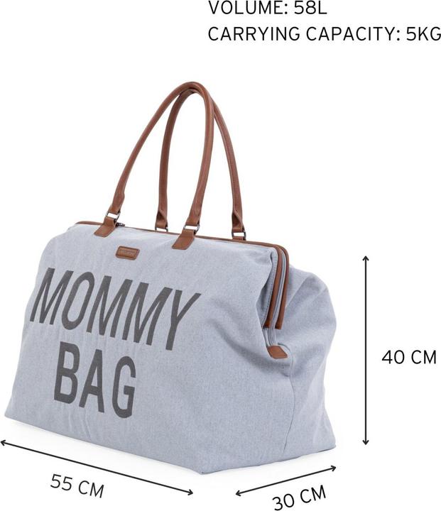 Actual product image Childhome Mommy Bag canvas grau
