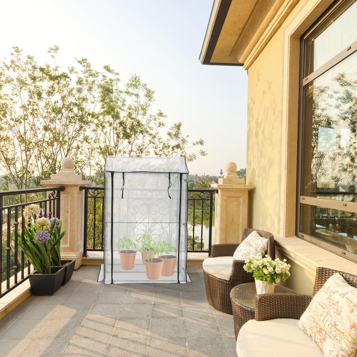 Actual product image Relaxdays Serre de balcon
