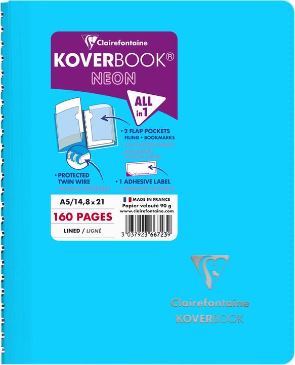 Produktbild Clairefontaine Koverbook (A5, Liniert, Kein Einband)