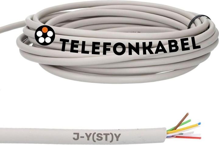 Produktbild Lapp 50 Meter 1591301 Telefonkabel 2x2x0,6 mm J-Y(ST) Y Telefonleitung 2x2x0,6 geschirmt I Fernmelde