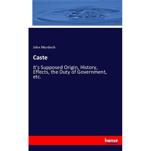 Caste, Fachbücher von John Murdoch