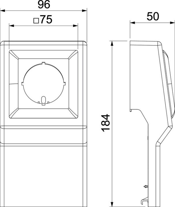 Actual product image OBO Bettermann Equipment carrier SL empty 20x110 9010, PVC, 6132242 (11 cm)
