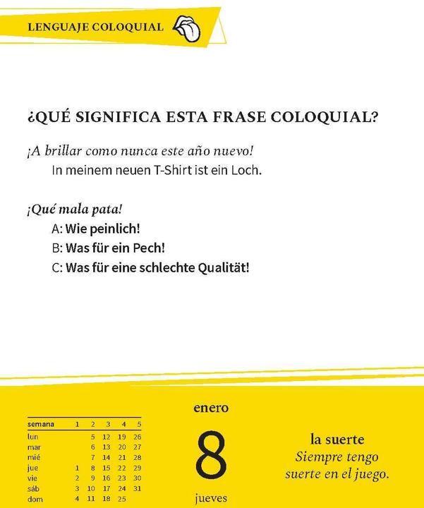 Actual product image Langenscheidt Sprachkalender Spanisch 2026