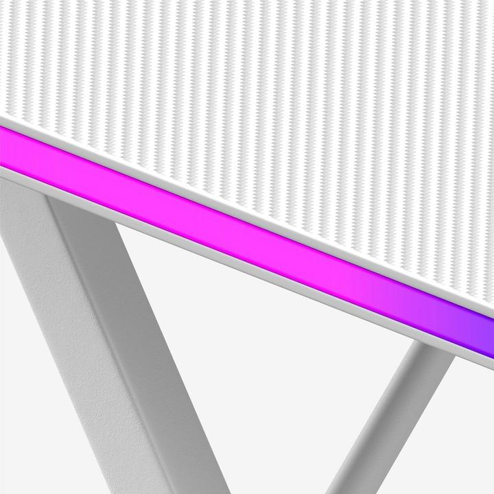 Actual product image Huzaro Biurko gamingowe Hero 2.5 White RGB