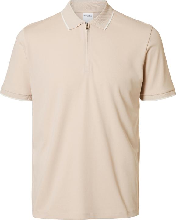 Selected Homme Slhfave Sport Zip Ss Polo Noos