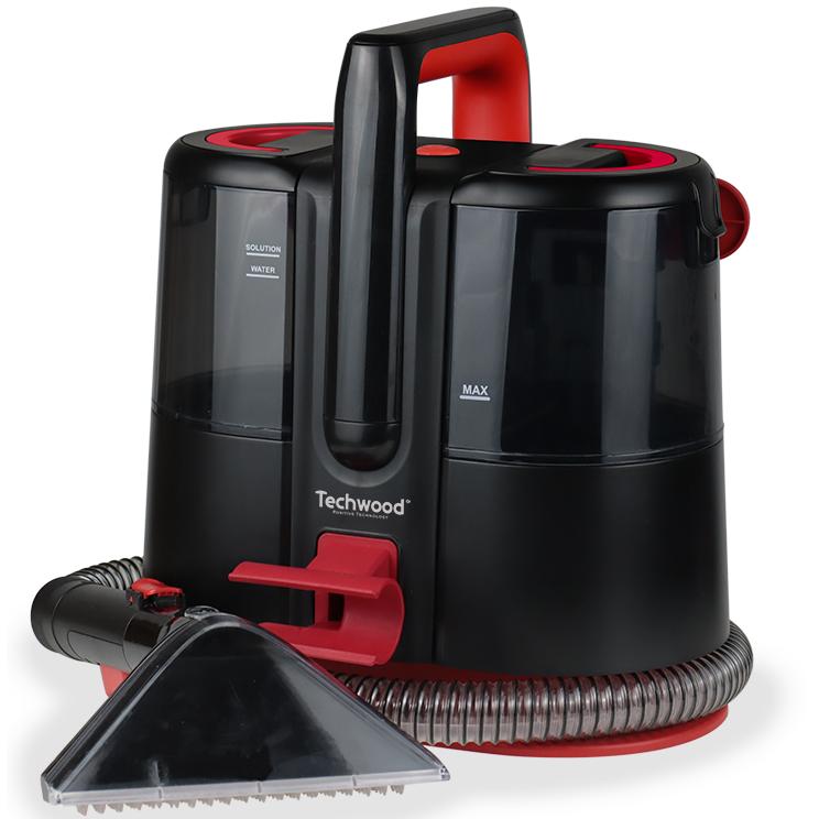 Techwood Carpet Cleaner TAN6055, Detergente per tappezzeria + Detergente per tappeti, Nero
